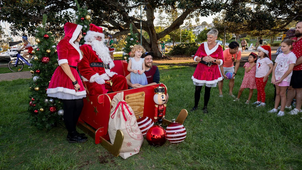 Santa and Santa Helpers