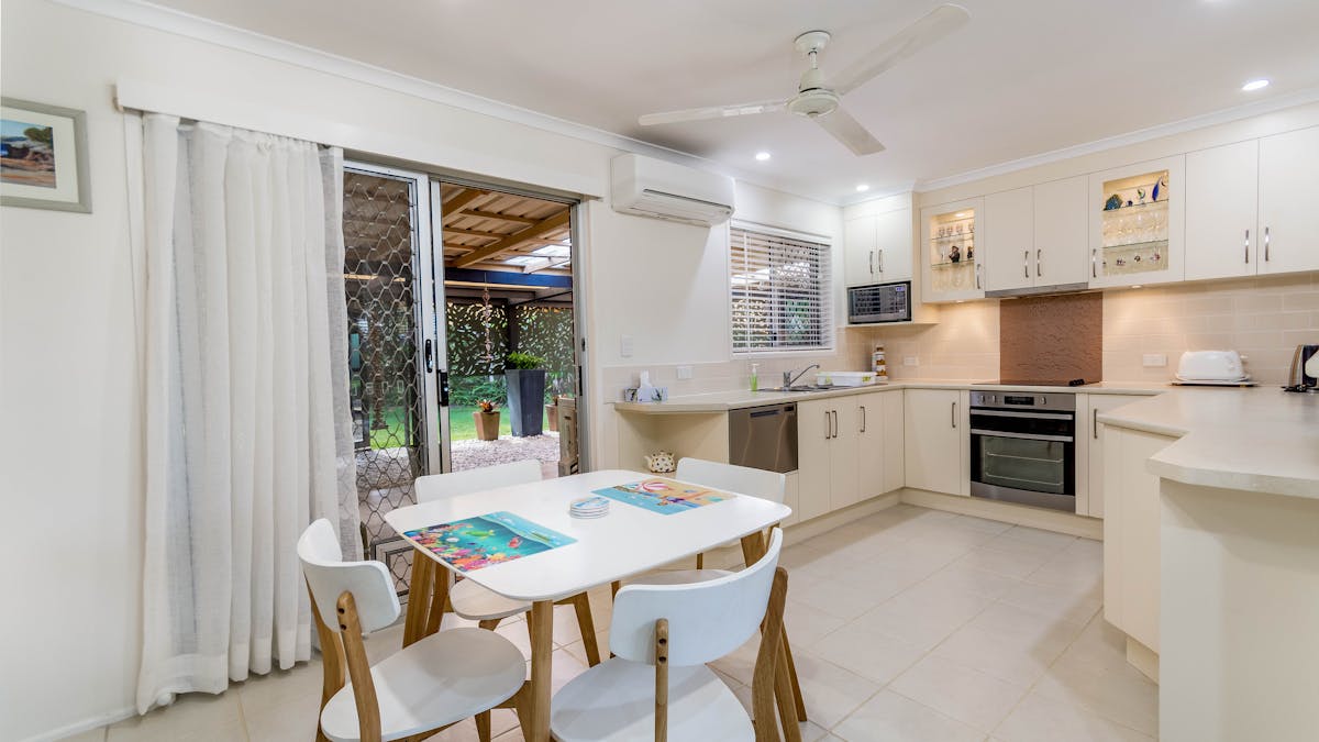 Dining and kitchen
