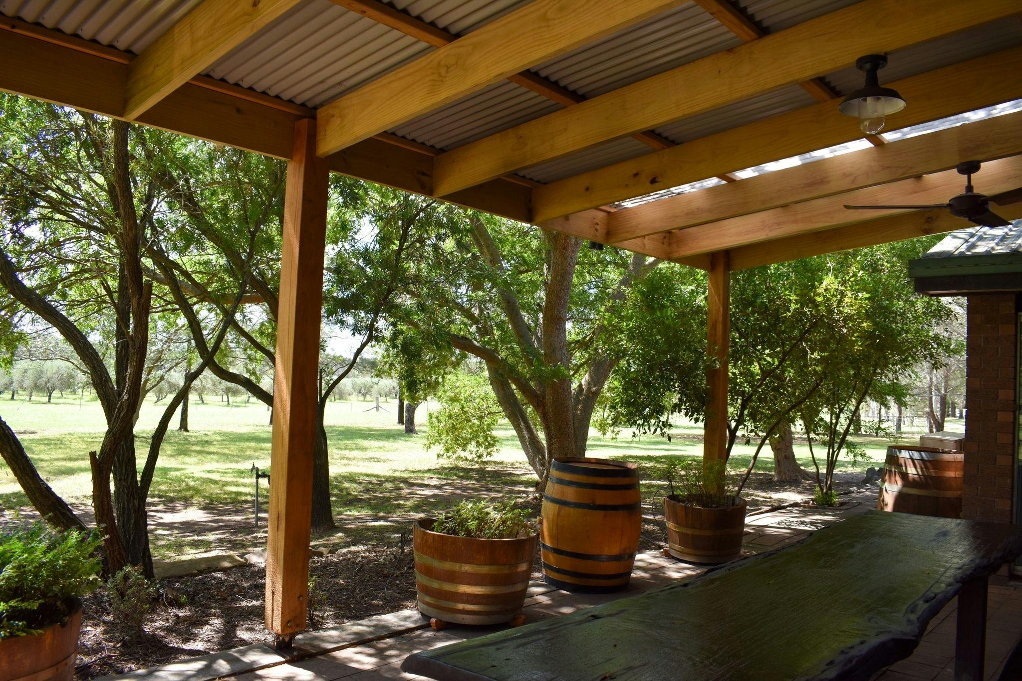 Alfresco dining area