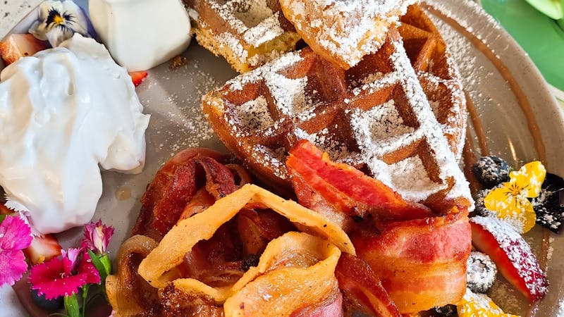 Waffles & Bacon, Rafter & Rose