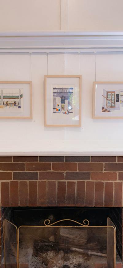 Gallery Inside Fireplace