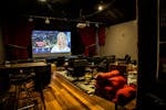 view of cinema from back of room