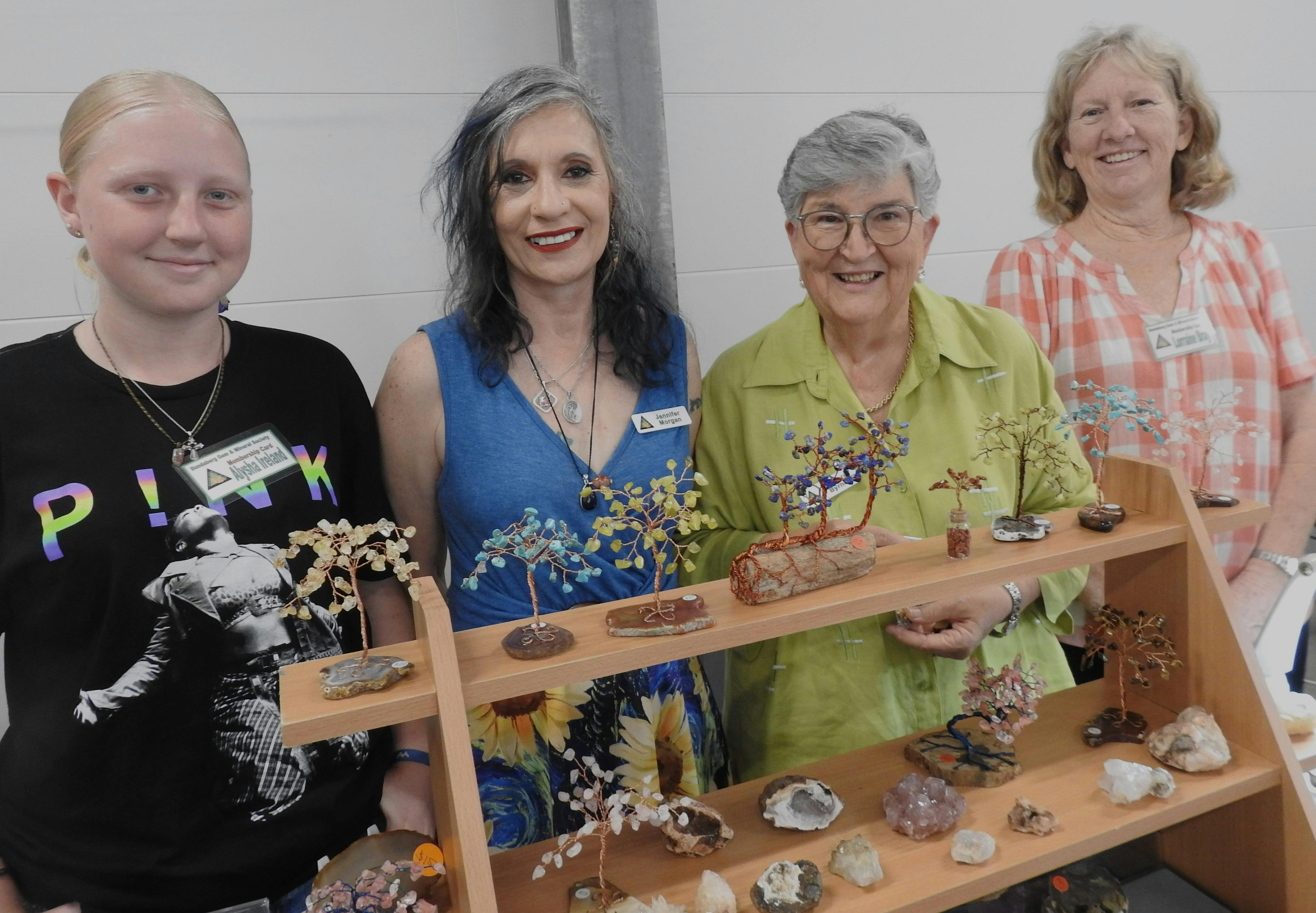 Gem Club Volunteers on Club Stall