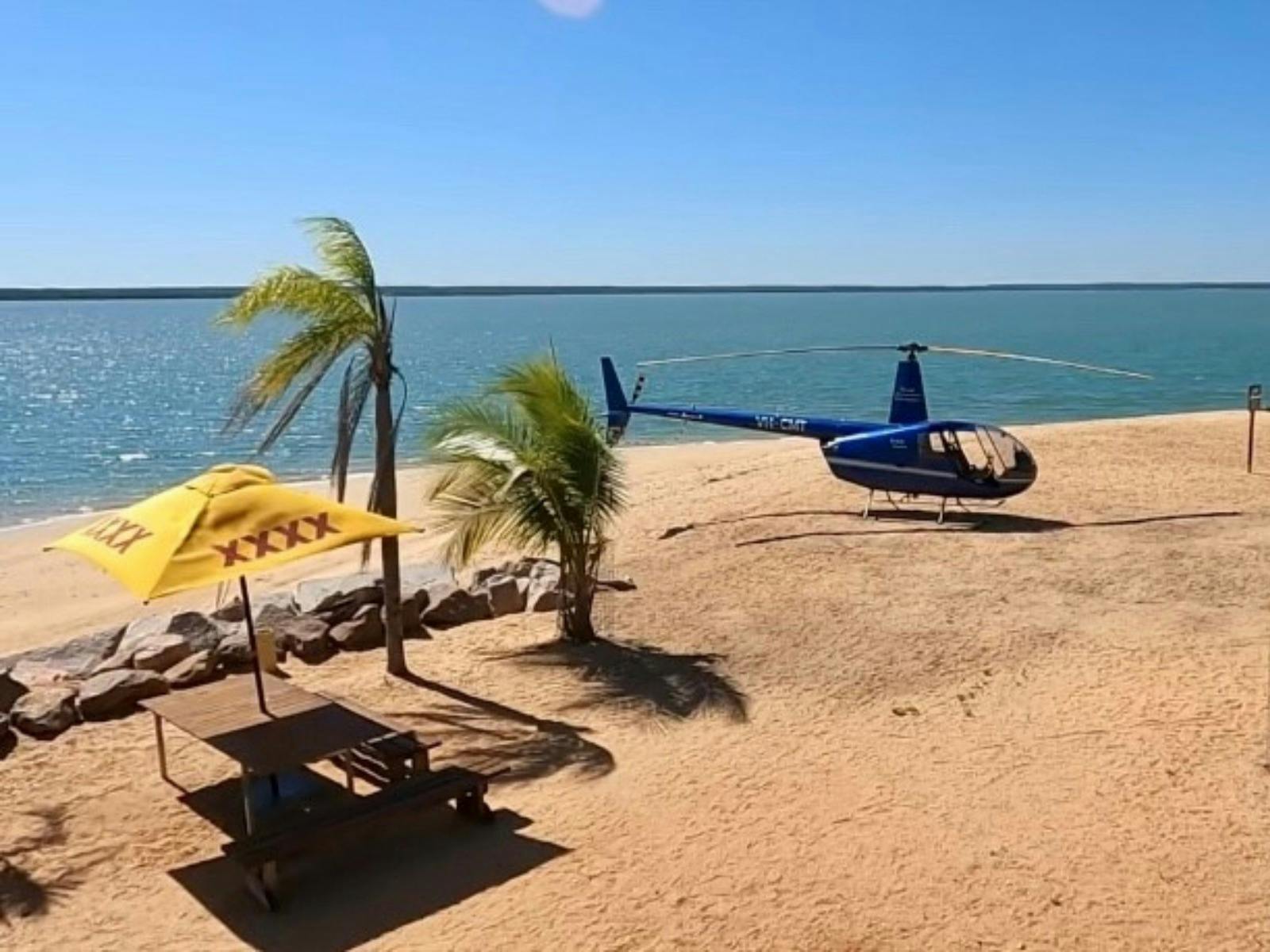 Helicopter Pub Crawl with North Australian Helicopters at Crab Claw Island
