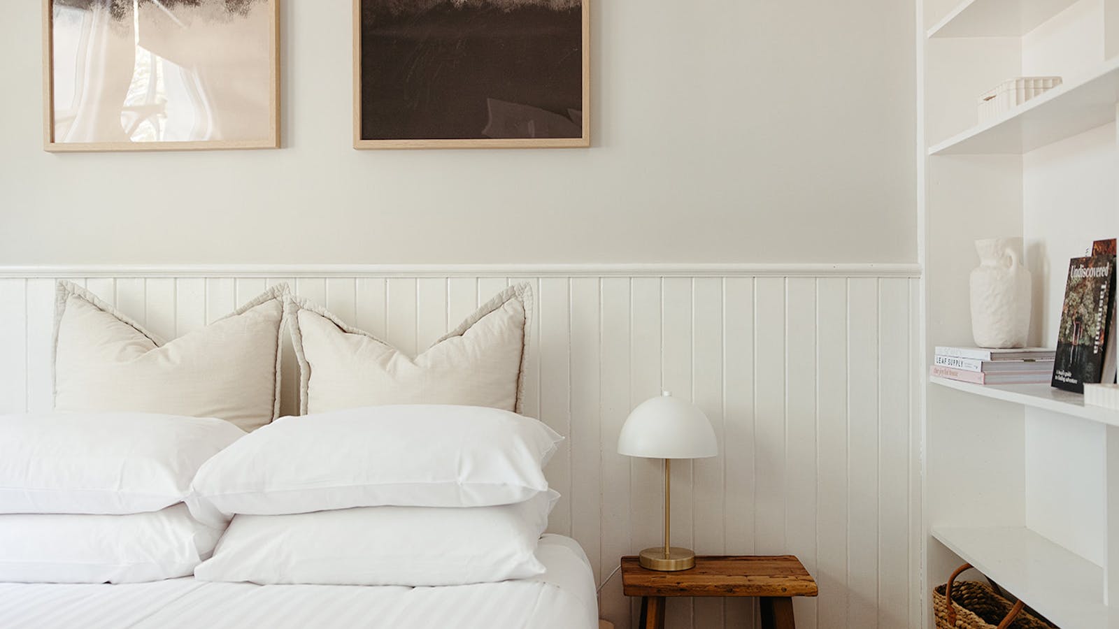 Our Master bedroom has a beautiful view of Mt Wellington & the Oak trees that line the street.