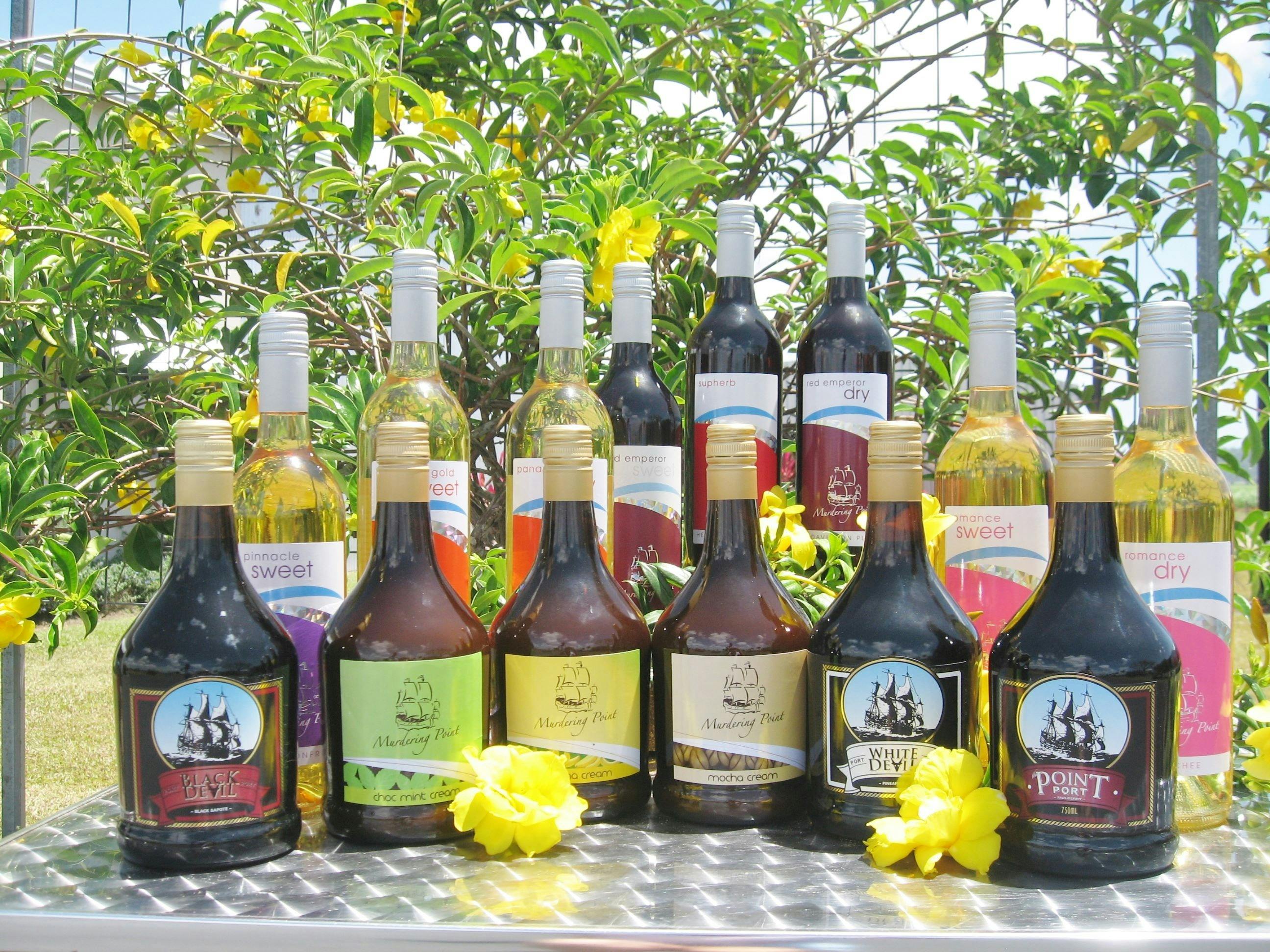 Murdering point tropical fruit wines