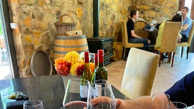 Wine tasting at Lark Hill Winery