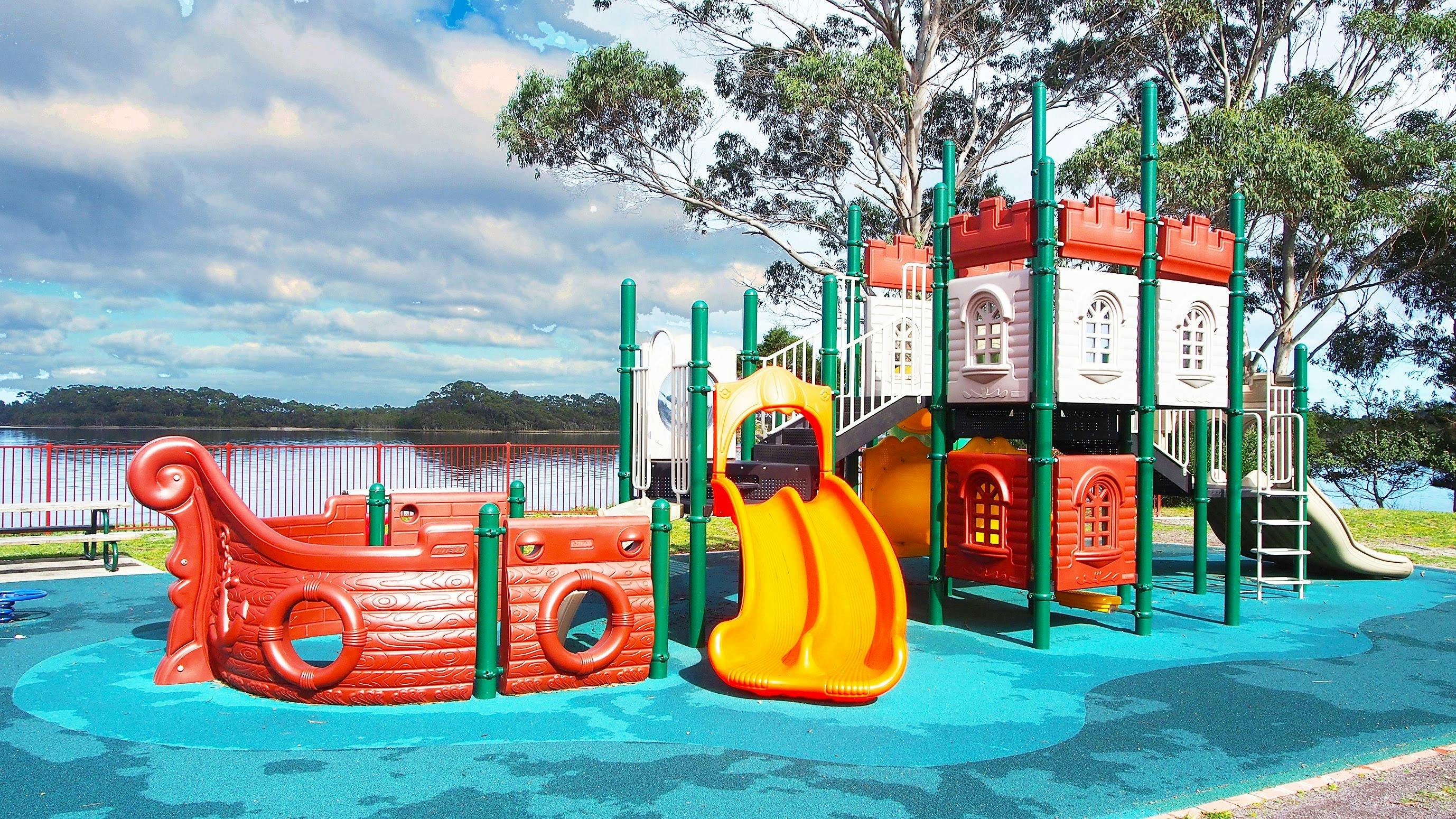 Playground on the waterfront