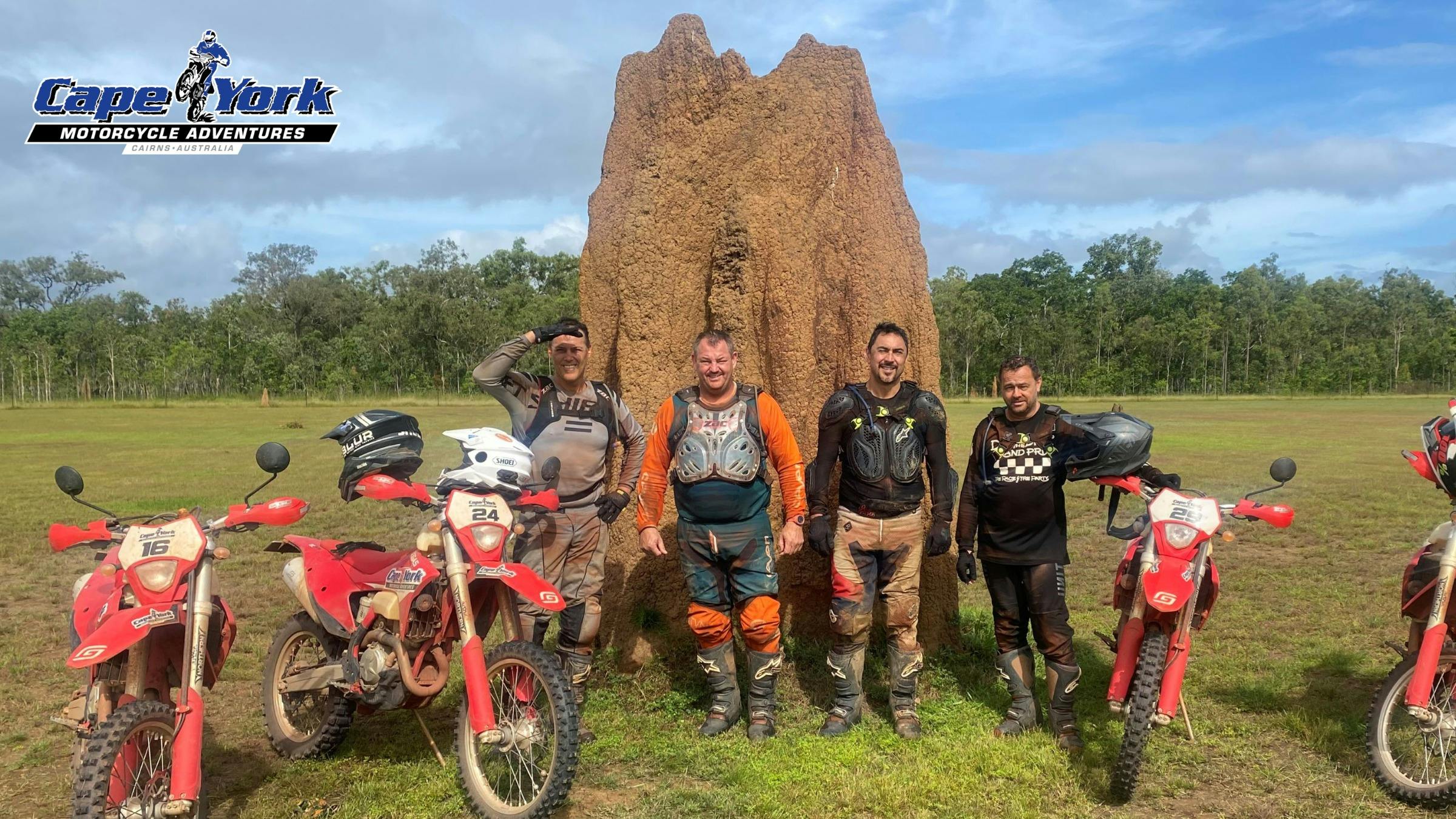 Massive termite mounds mark the Cape.