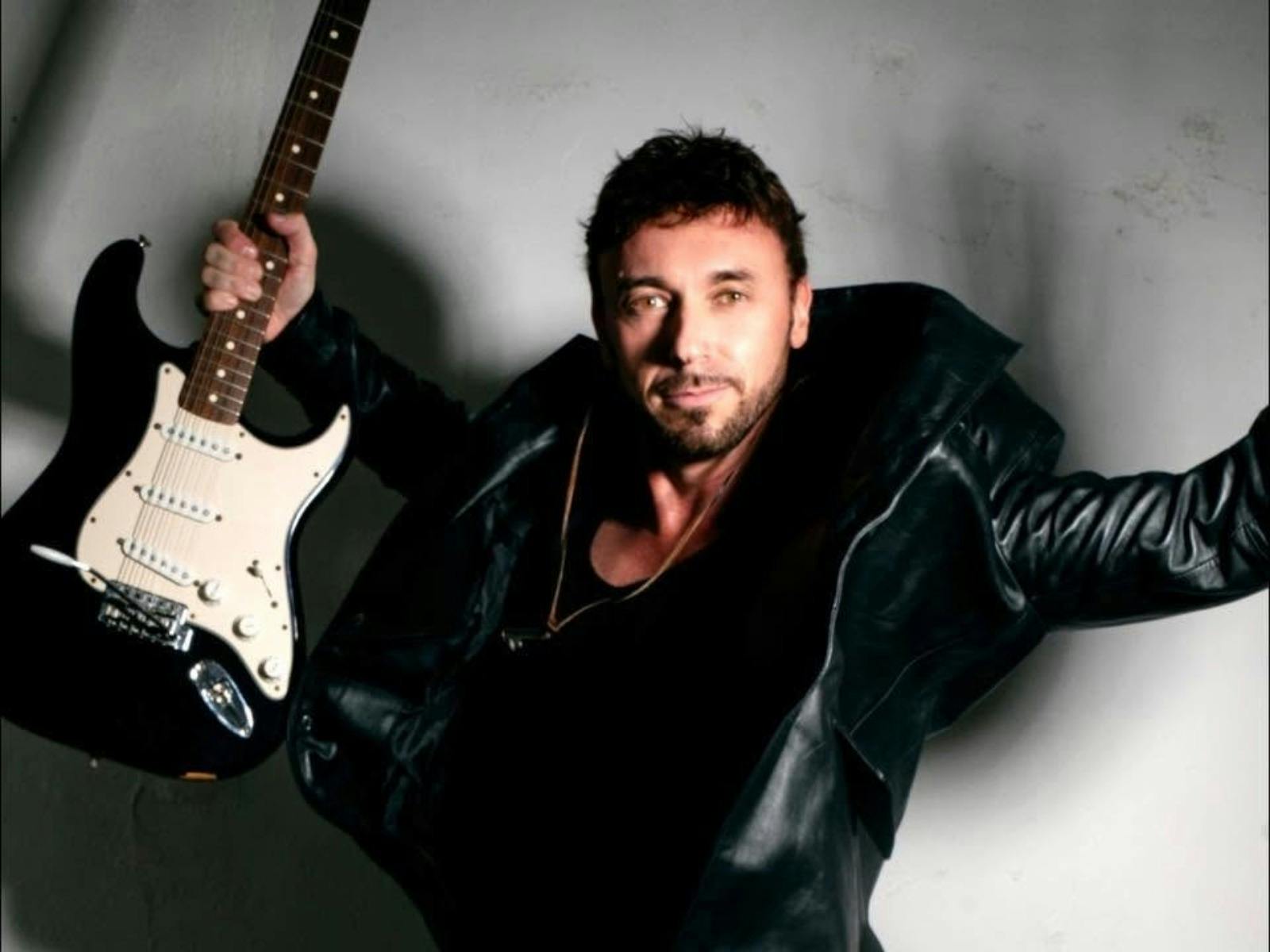 a man with a guitar