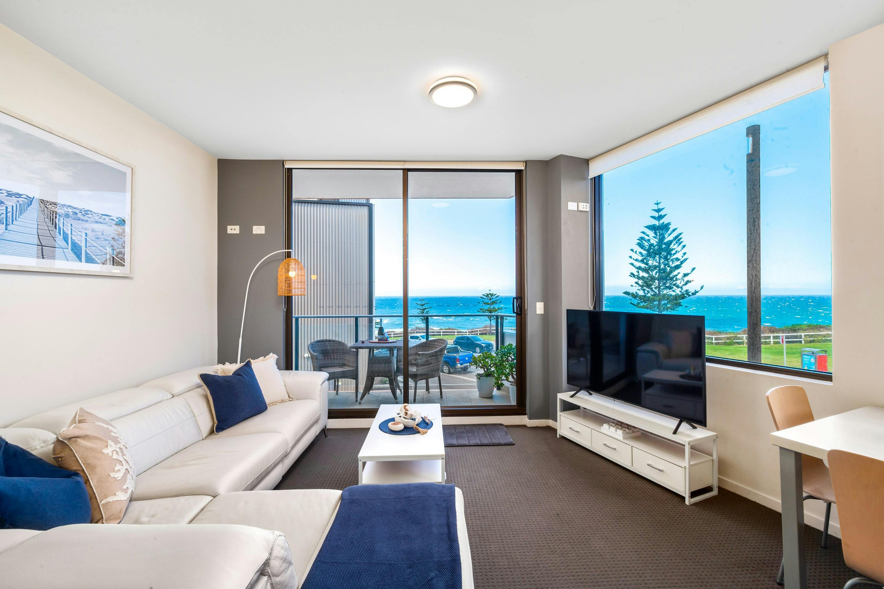 Living room with view