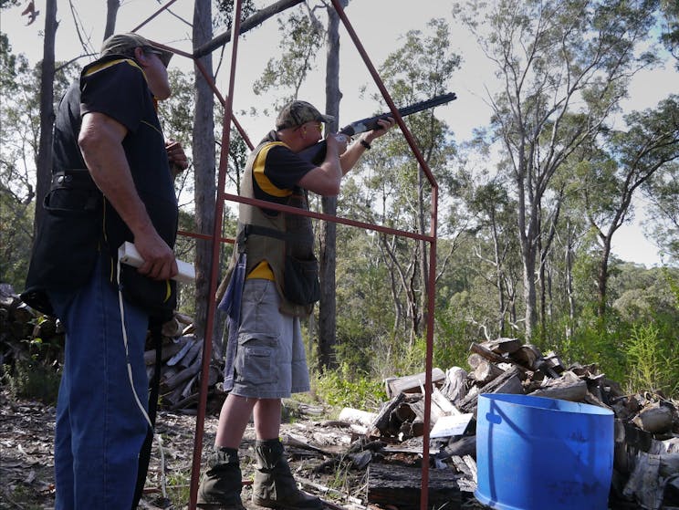 Clay target shoot