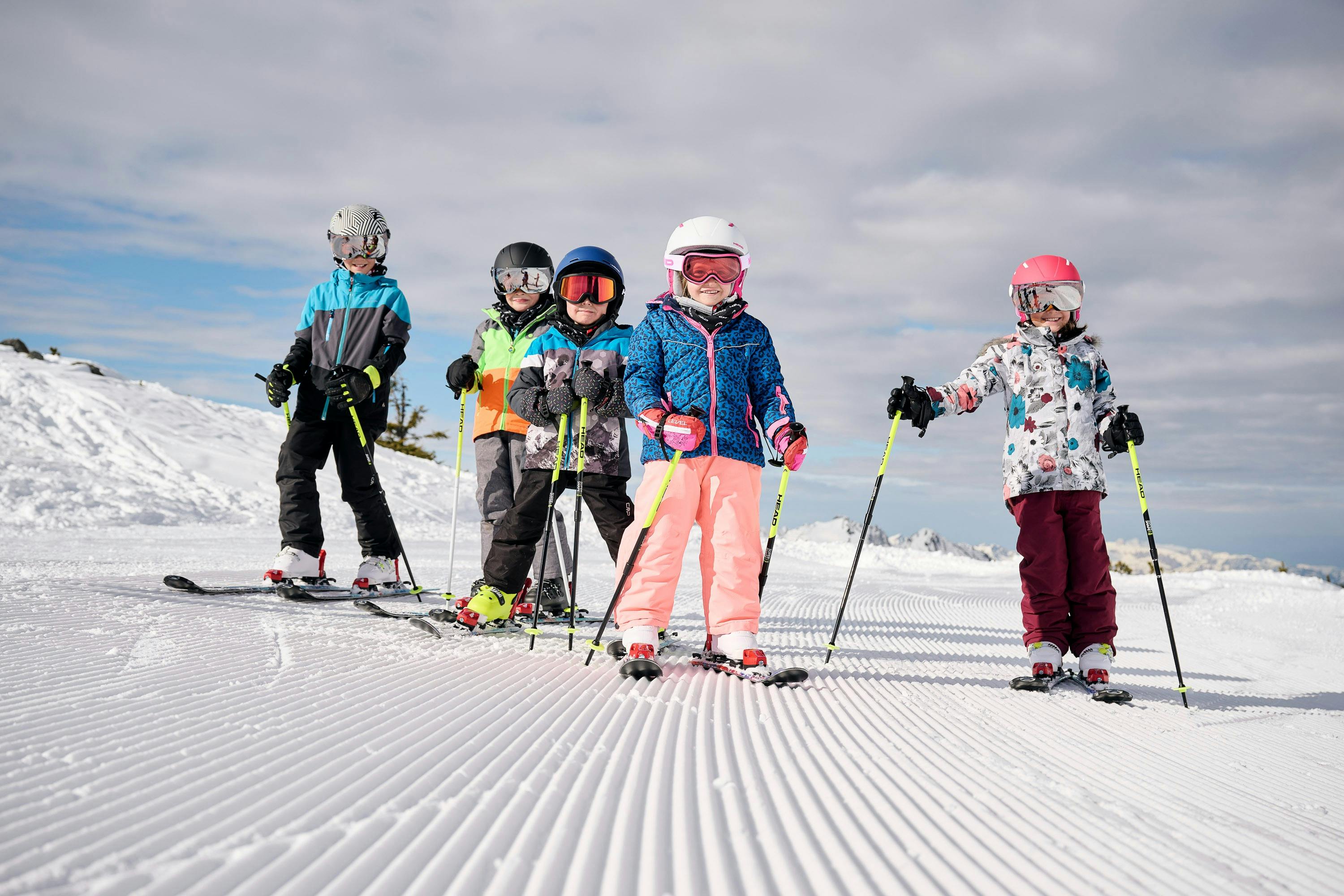 Head kids on the slopes