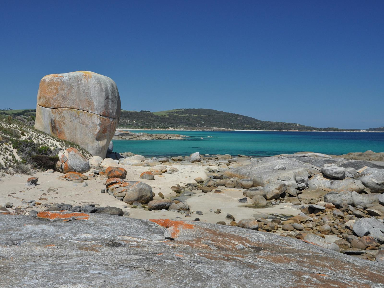 Castle Rock looking towards Settlement Point Flinders Island Tasmania