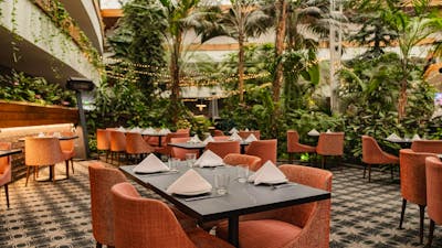 Atrium dining area