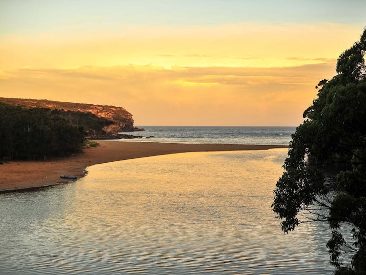 Wattamolla Beach sunrise in the Royal National Park