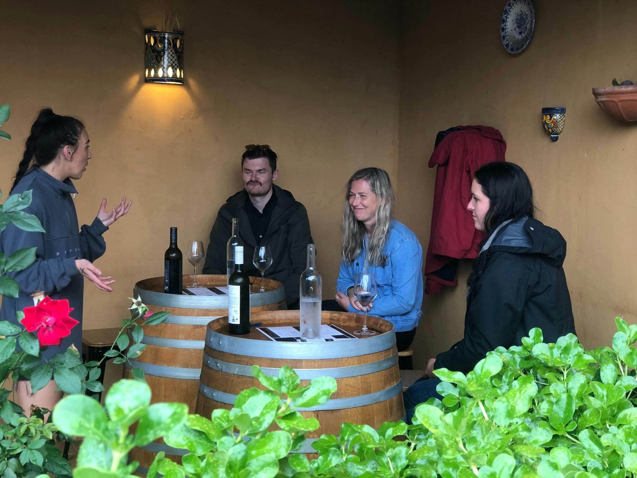 Fabulous wine service and setting