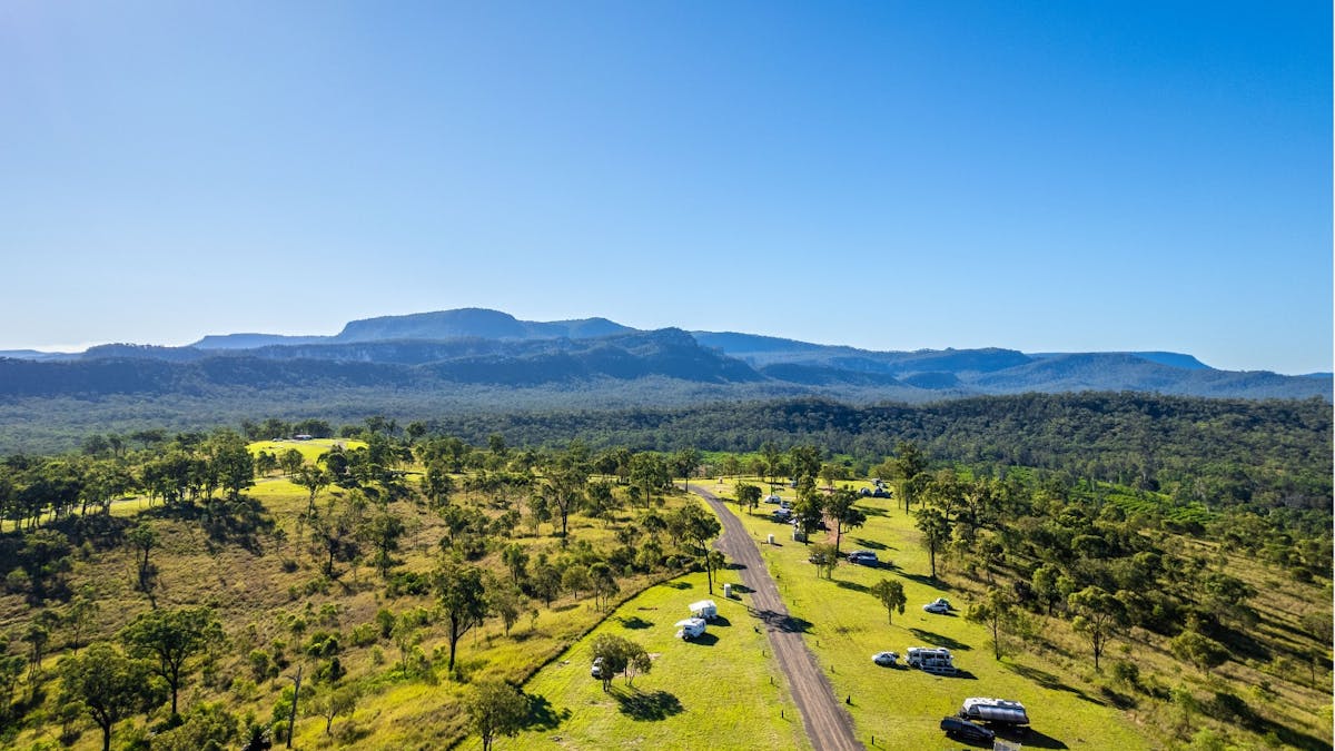 image of camground from drone