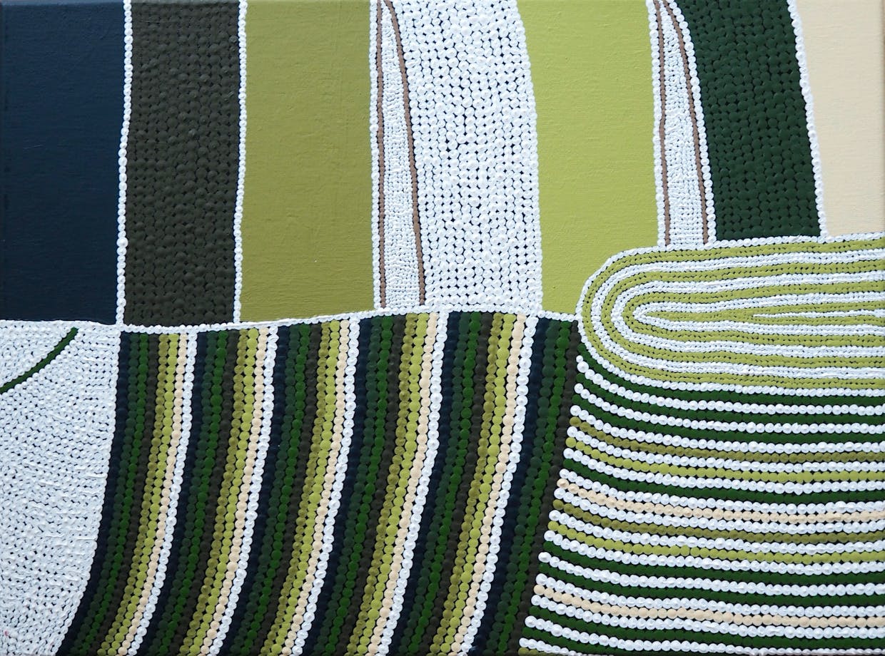 Thumelin Ruwi (green Country) painting