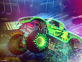 Hot Wheels Monster Trucks Live Glow Party Cover Image