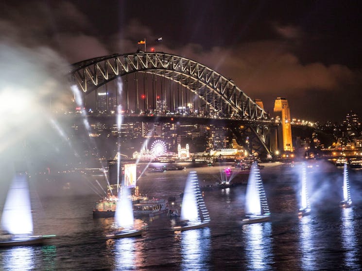 Sydney Harbour Bridge and Yachts
