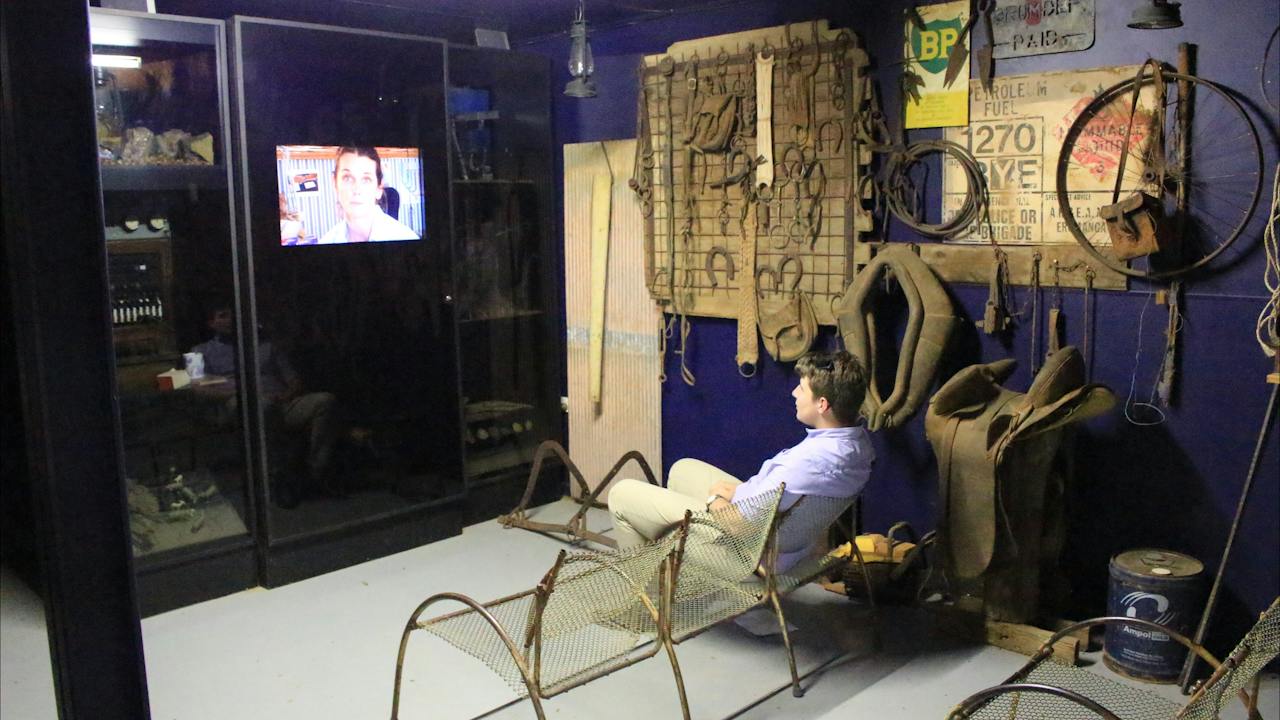Spectator watching clip - Living History Centre