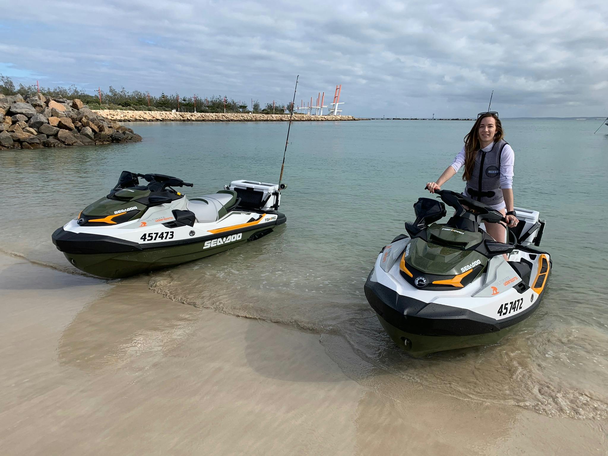 Seadoo Fishpro jetski hire