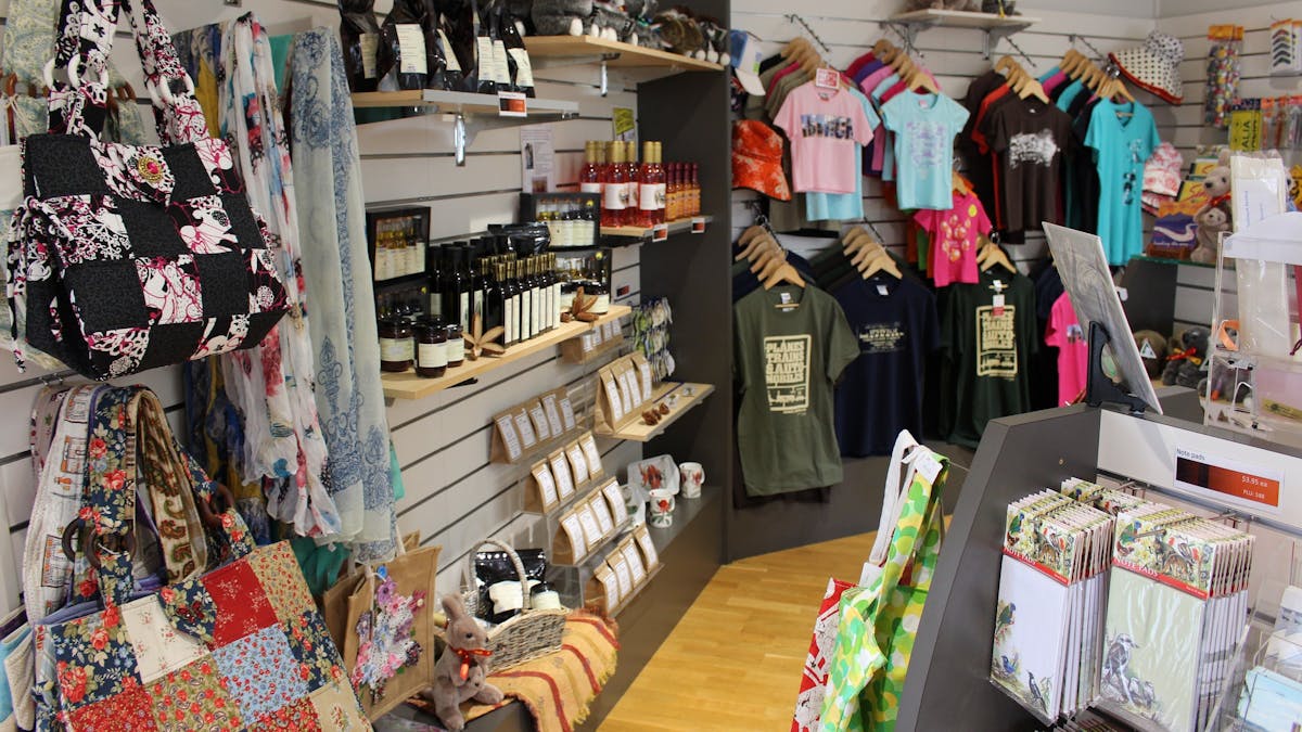Souvenir display at Ipswich Visitor Information Centre