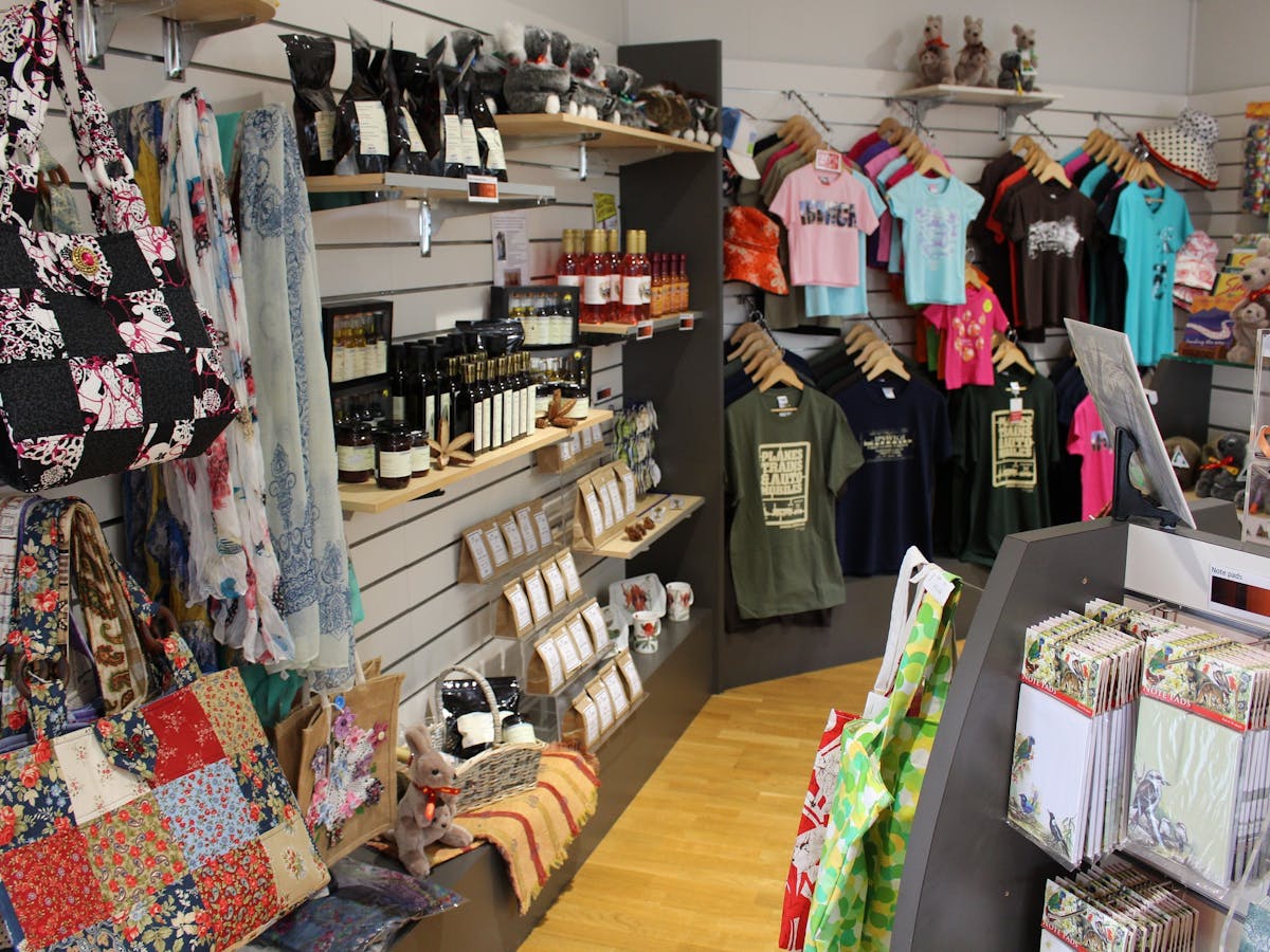 Souvenir display at Ipswich Visitor Information Centre