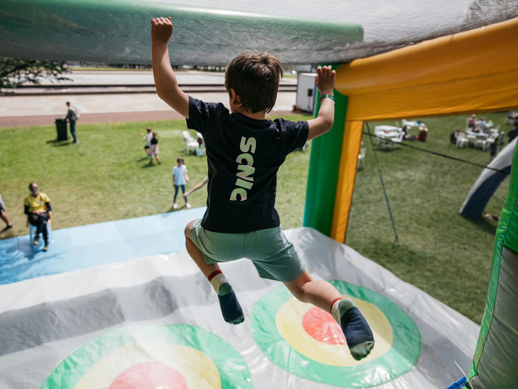 big jump at Tuff Nutterz Jumping Castle