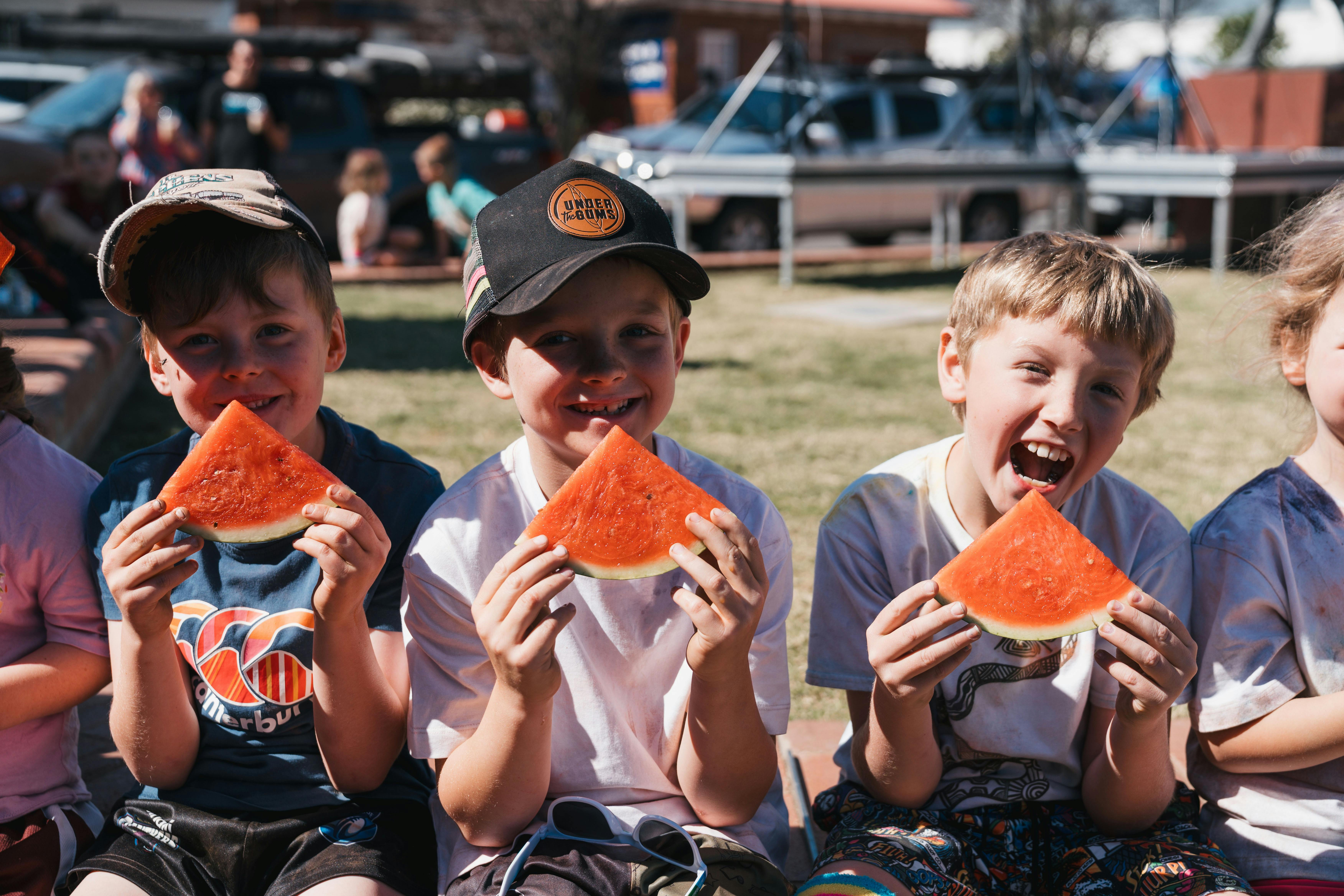 Watermelon eating competition