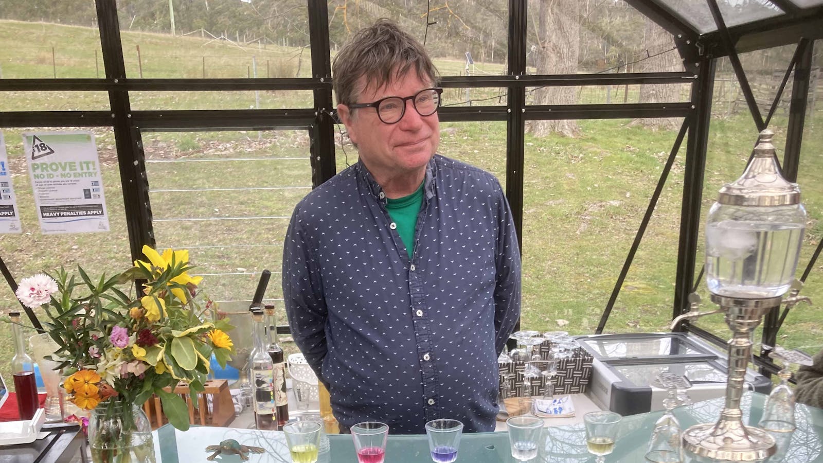 Winsome Spirits - Chief Spiritualist in his glasshouse