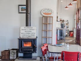 Warm and cosy in winter at the Spalding General Store
