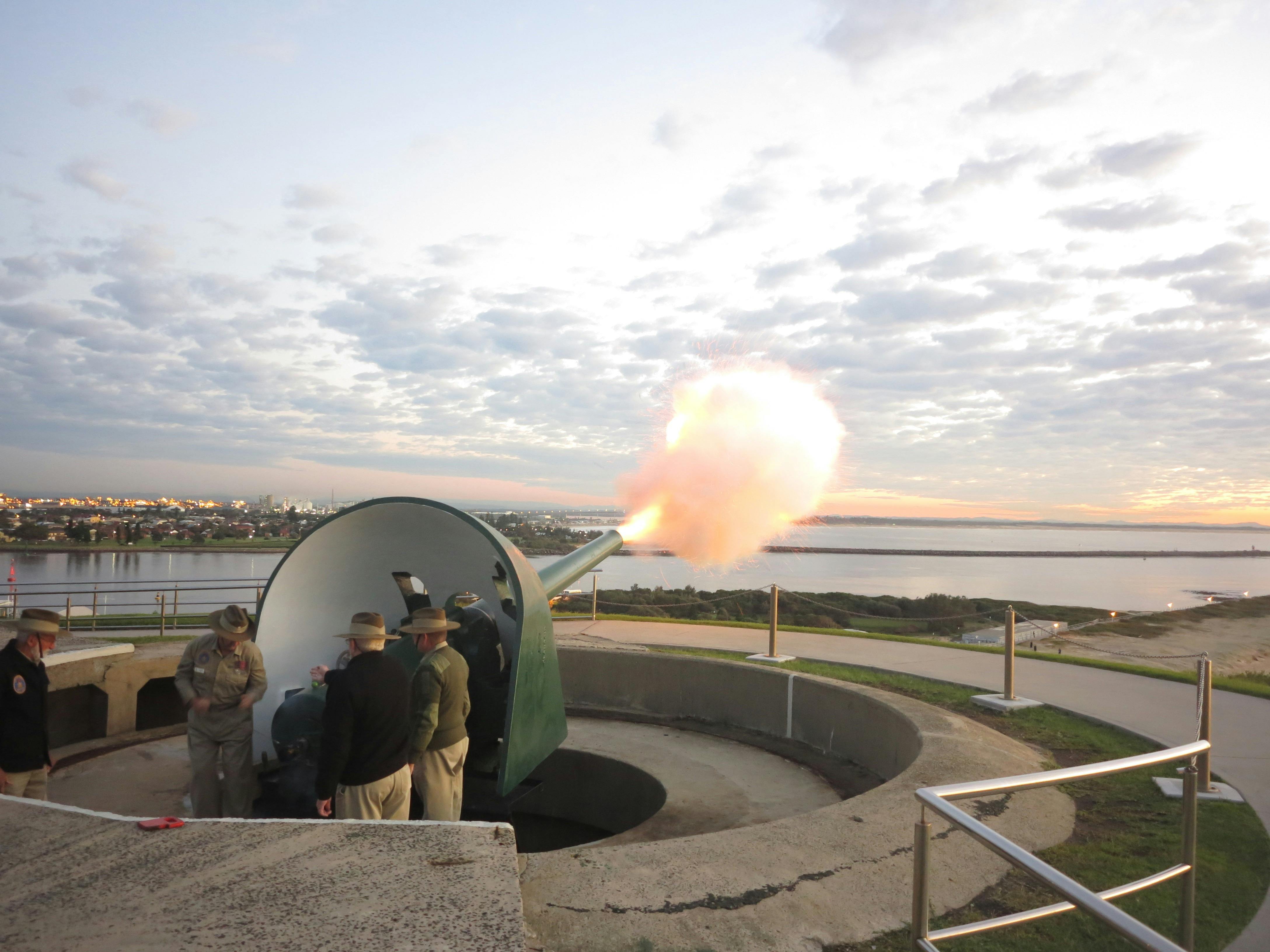 one of two Mark VII guns fired in the only Naval battle fought from Australian shores in WWII.