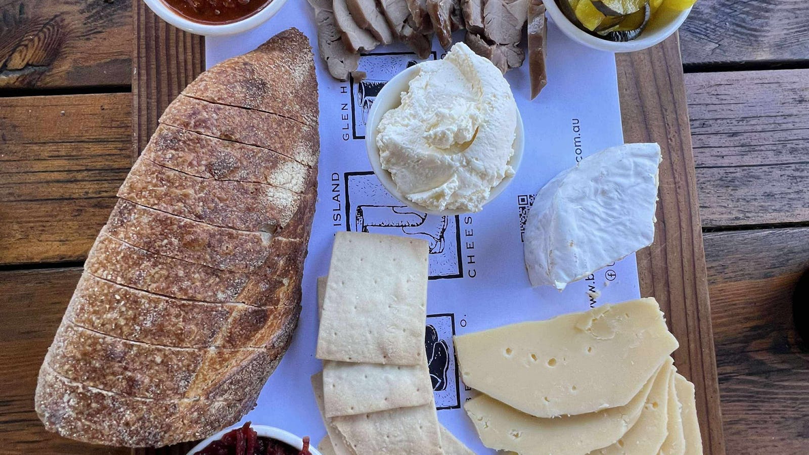 Cheese and Bread at Bruny Island