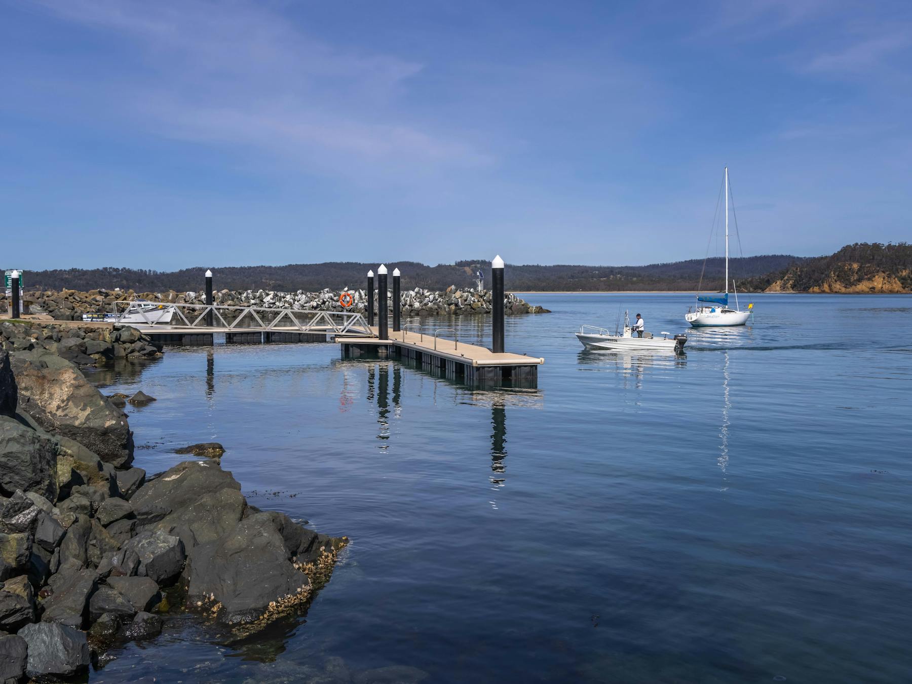 Quarantine Bay and Boat Ramp, Eden, Fishing ramp, swimming, NSW south coast, Sapphire Coast