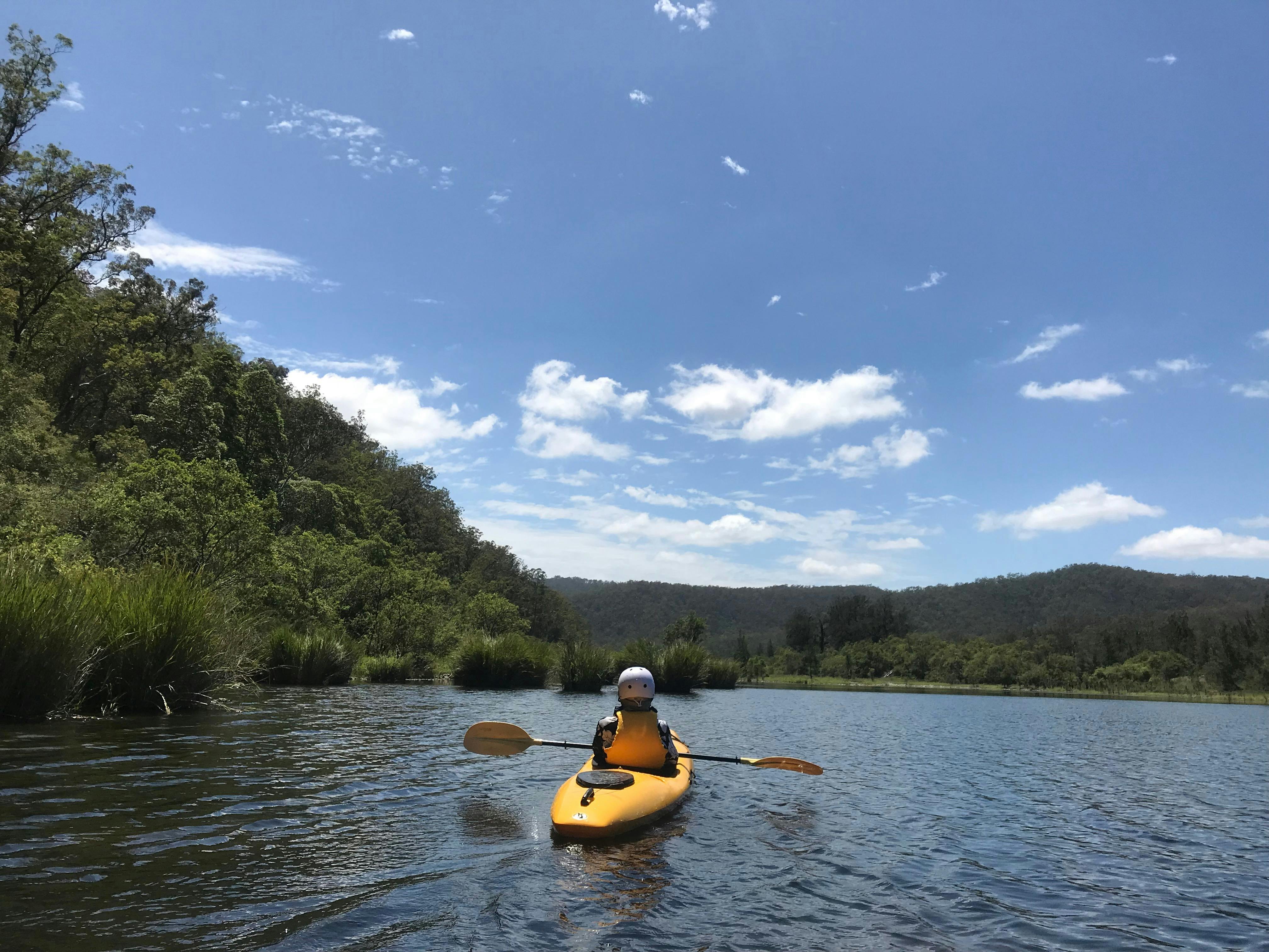 Nymboida River Kayaking adventure offers an opportunity to relax into nature  like this person kayak