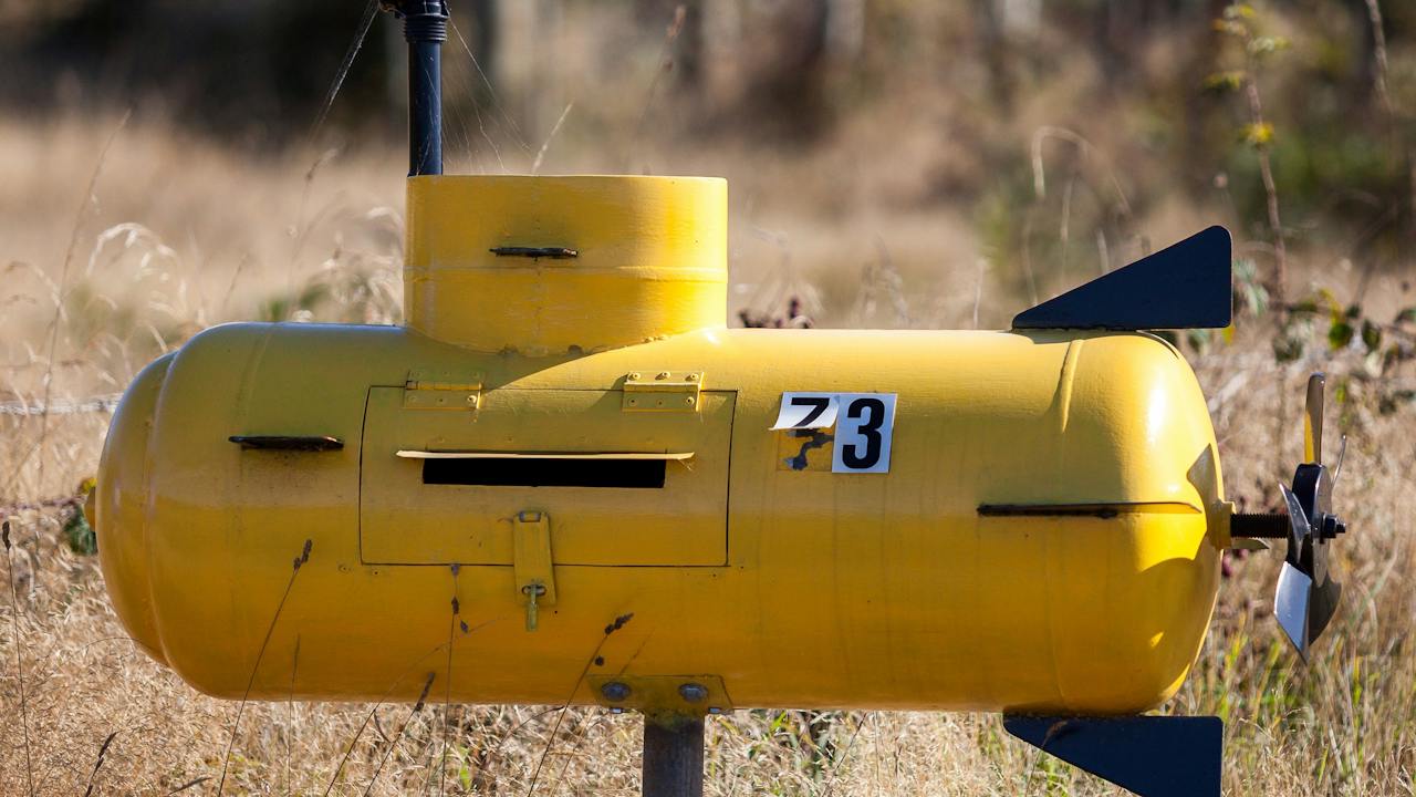 Wilmot Novelty Letterbox Trail submarine