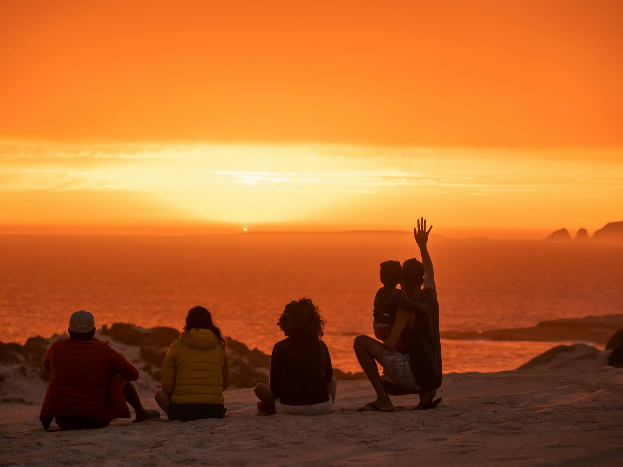 Tour South Sunset on the sand dunes