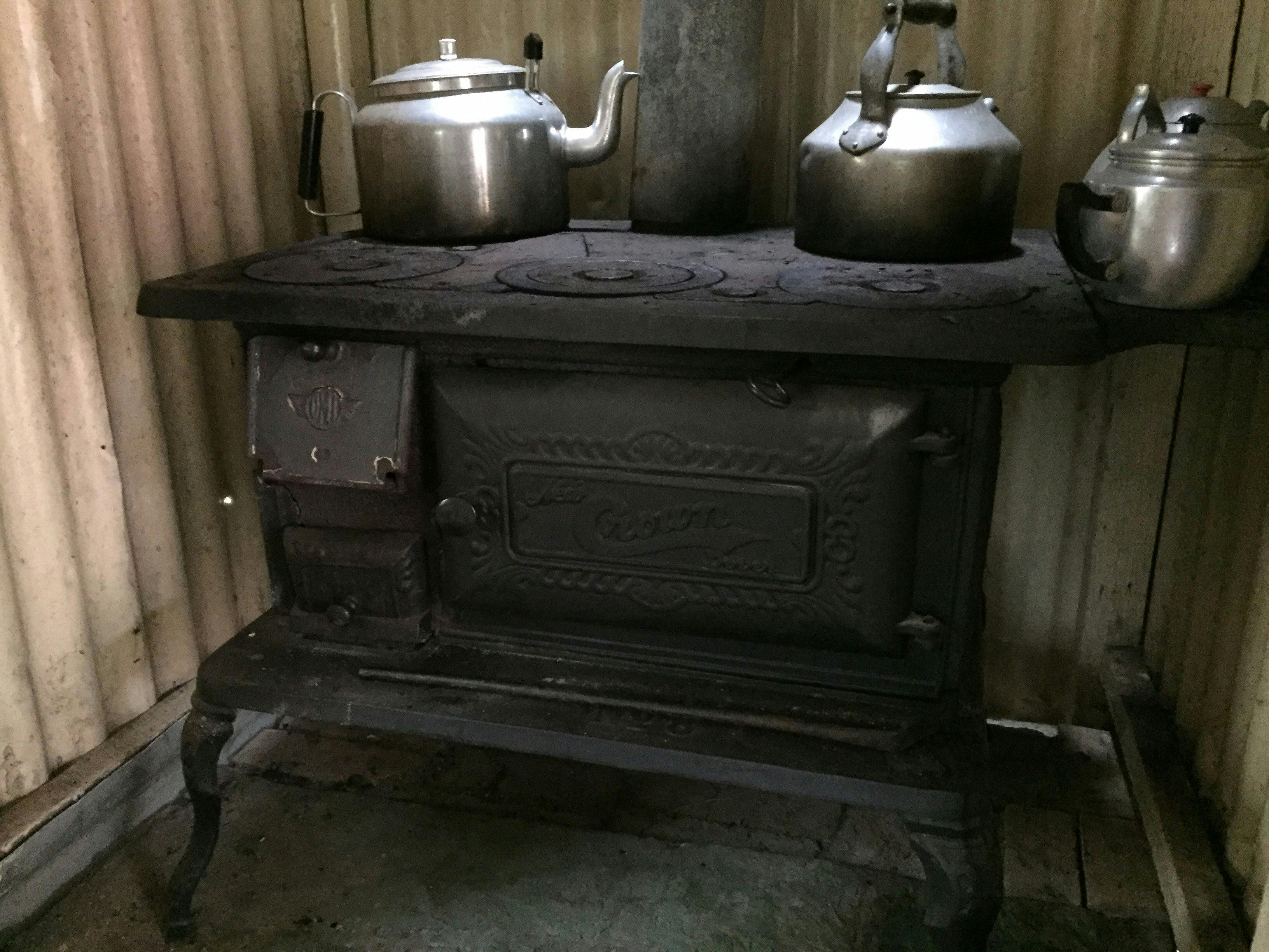 Working wood stove or modern kitchen