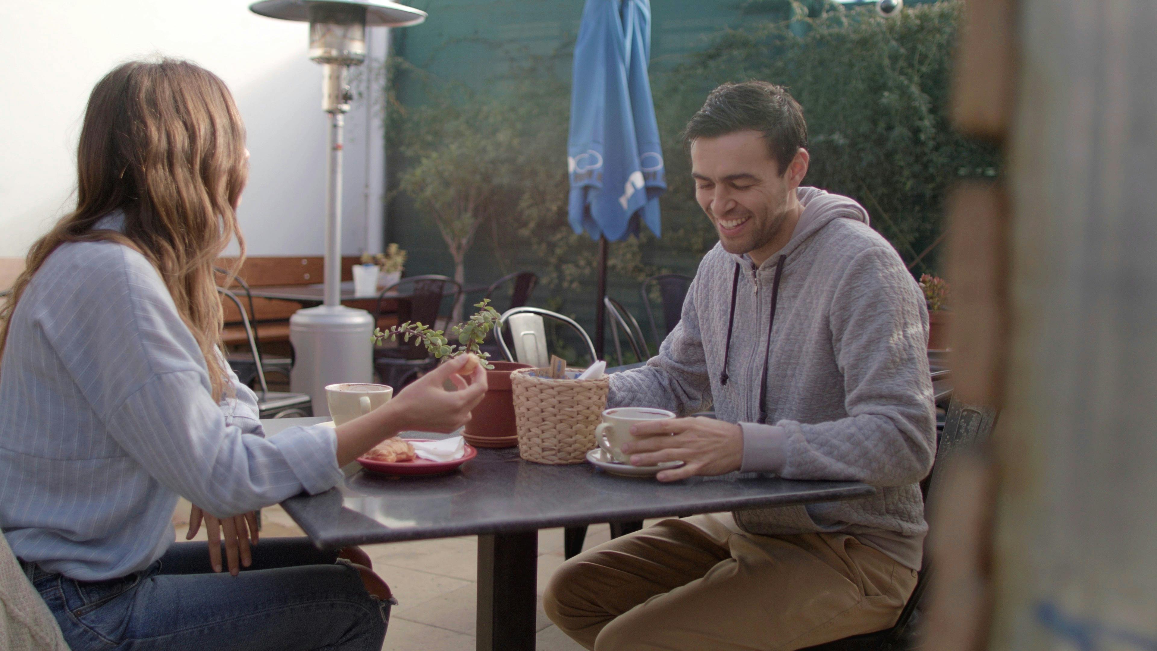 Couple dining at The Larder