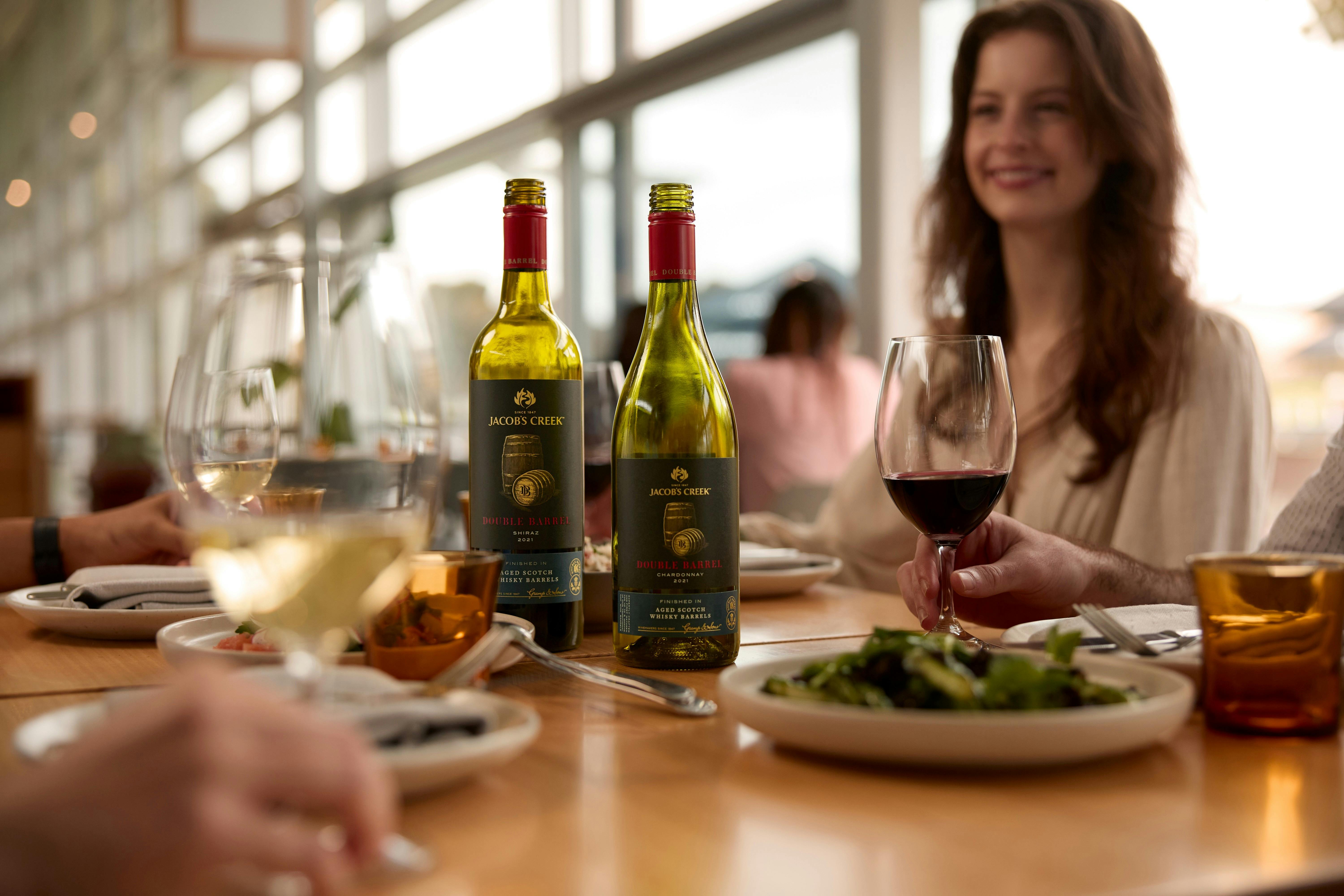 Double Barrel lunch experience with wine