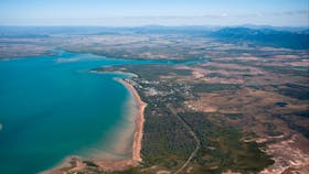 aerial beach sarina