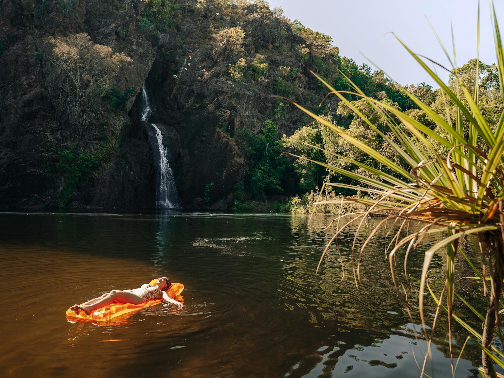 Relax in the cool water at Wangi Falls