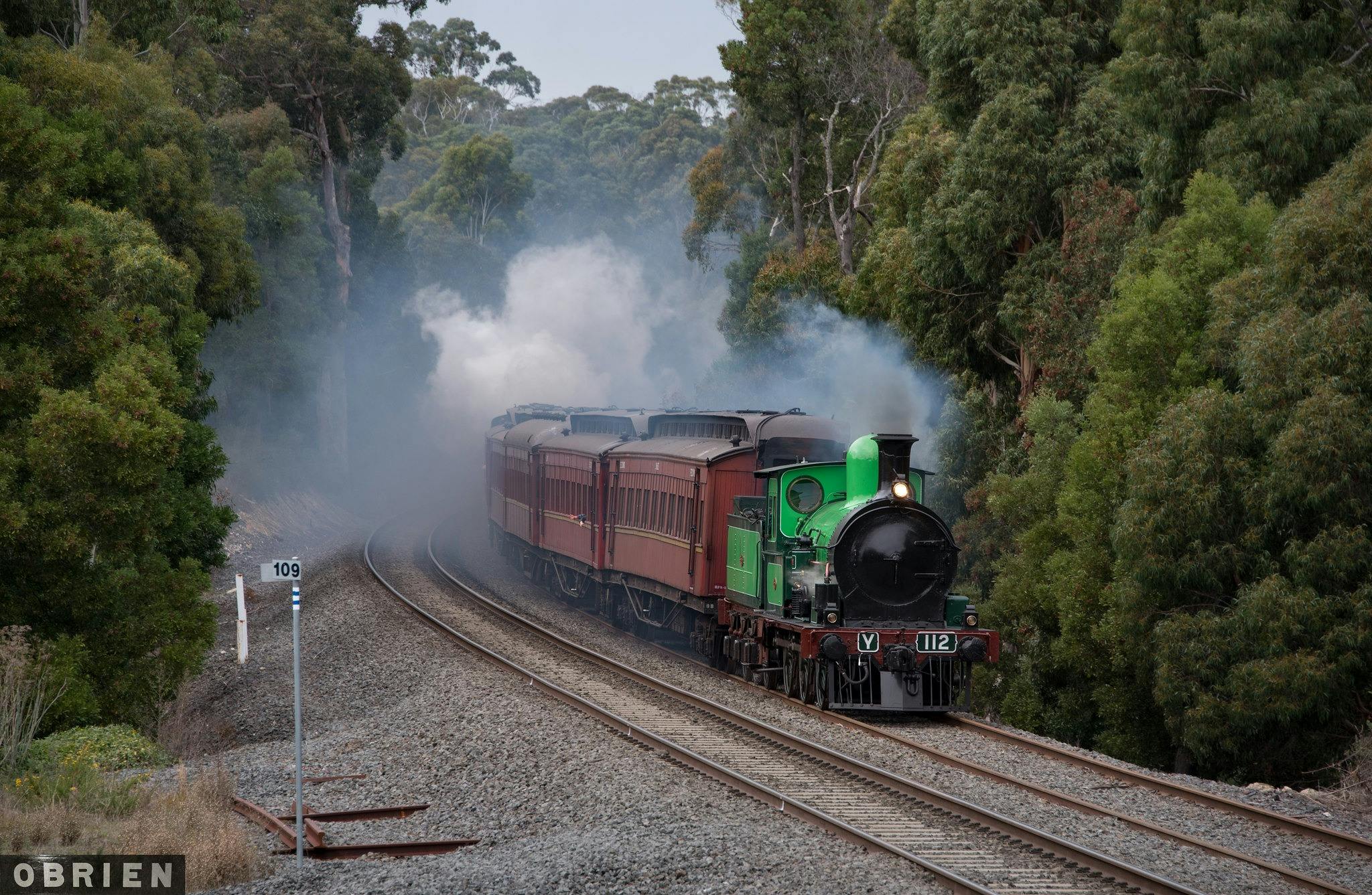 Steamrail Victoria Locomotive Y112