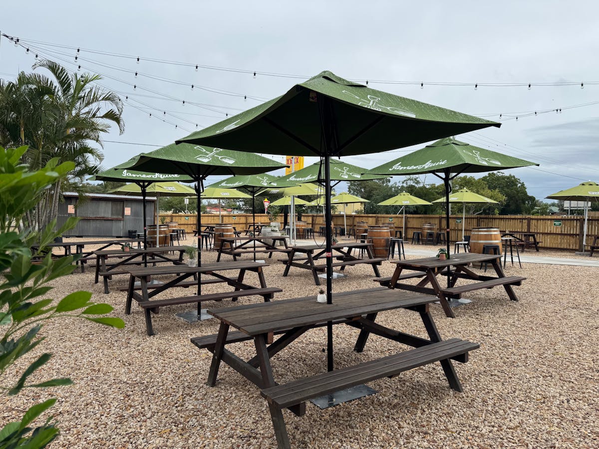 Our new beer garden Our new beer garden