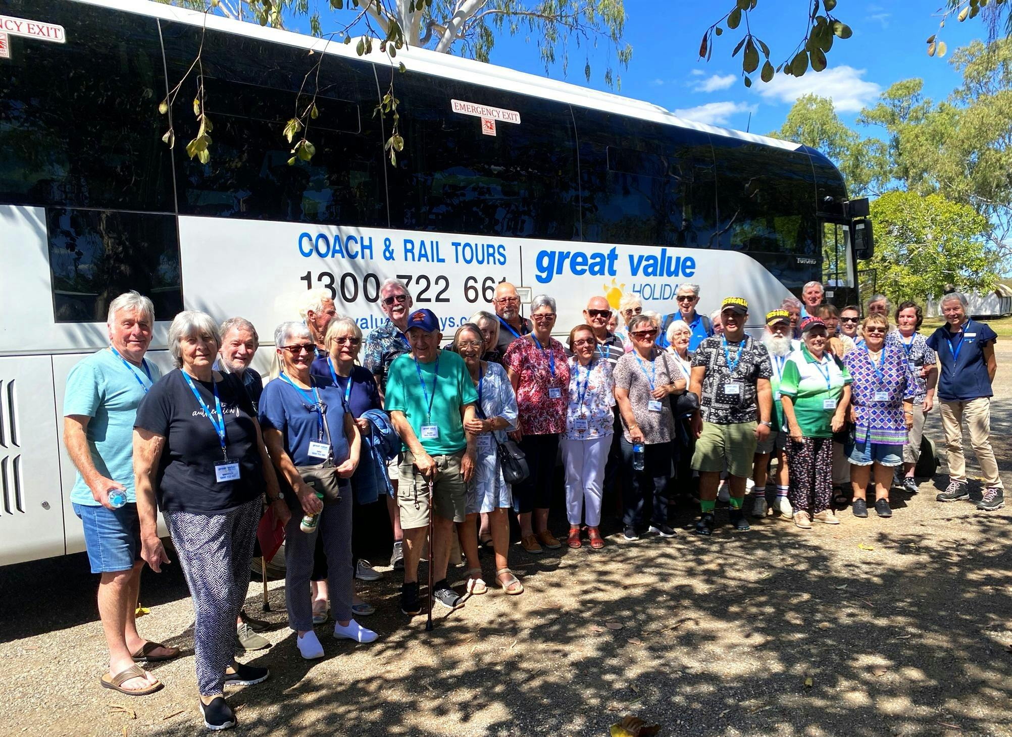 Group tour in front of GVH Coach