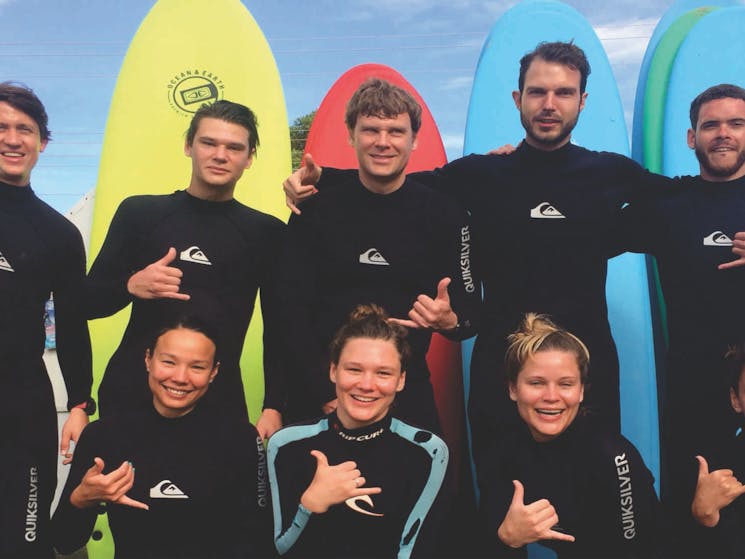 Why not try a group surfing lessons at Broulee?
