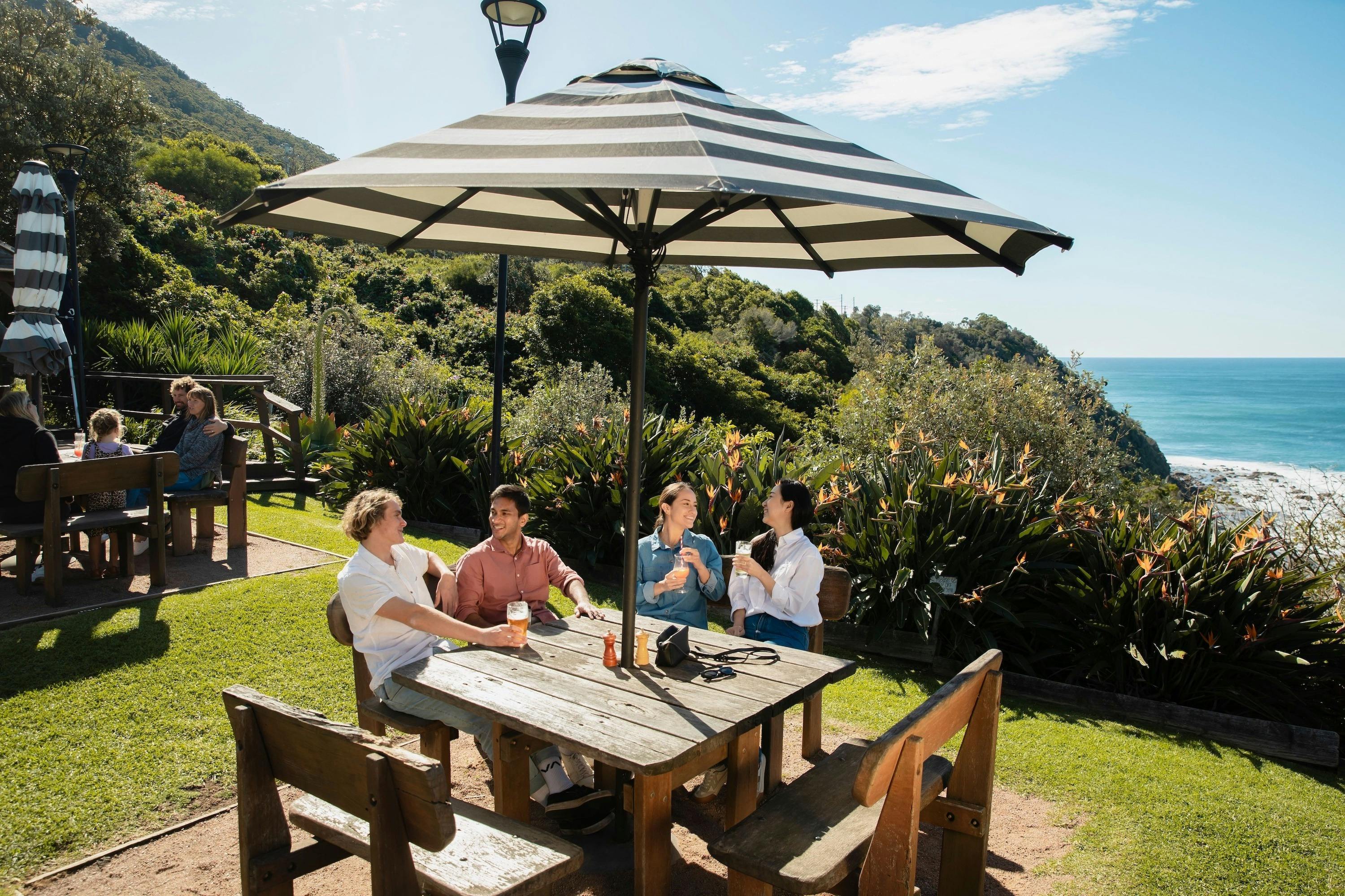Enjoy lunch with a view in one Australia's best beer gardens.