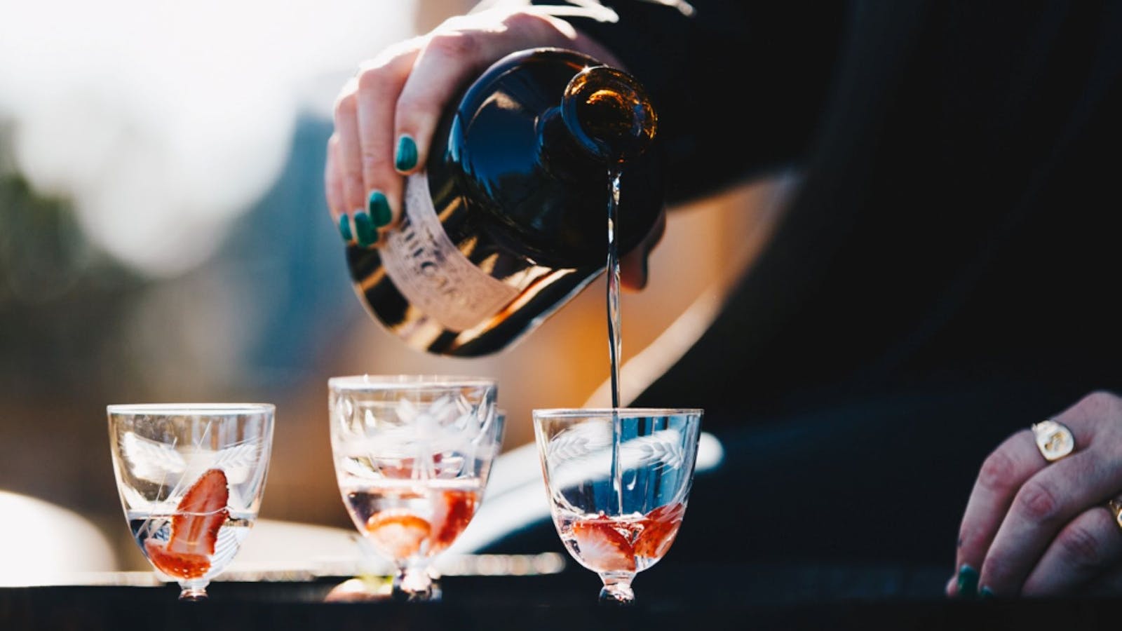 Seasonal cocktails available to purchase and enjoy while you craft